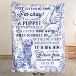 Dog Memorial Toile De Jouy French Chinoiserie - Personalized Blanket
