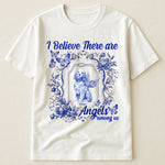 Dog Memorial Toile De Jouy I Believe There Are Angels Among Us - Personalized Shirt