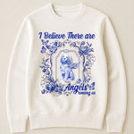 Dog Memorial Toile De Jouy I Believe There Are Angels Among Us - Personalized Shirt
