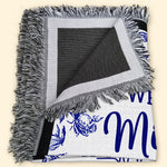 Dog Memorial Toile De Jouy When You Miss Me Have No Fear - Personalized Woven Blanket