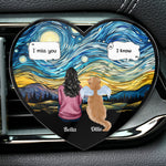 Dog Memorial, Cat Memorial - Personalized Acrylic Car Vent Clip