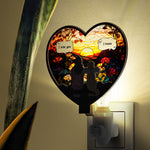 Dog Memorial, Cat Memorial - Personalized Wood And Acrylic Night Light