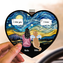 Dog Memorial, Cat Memorial - Personalized Wooden Car Visor Clip