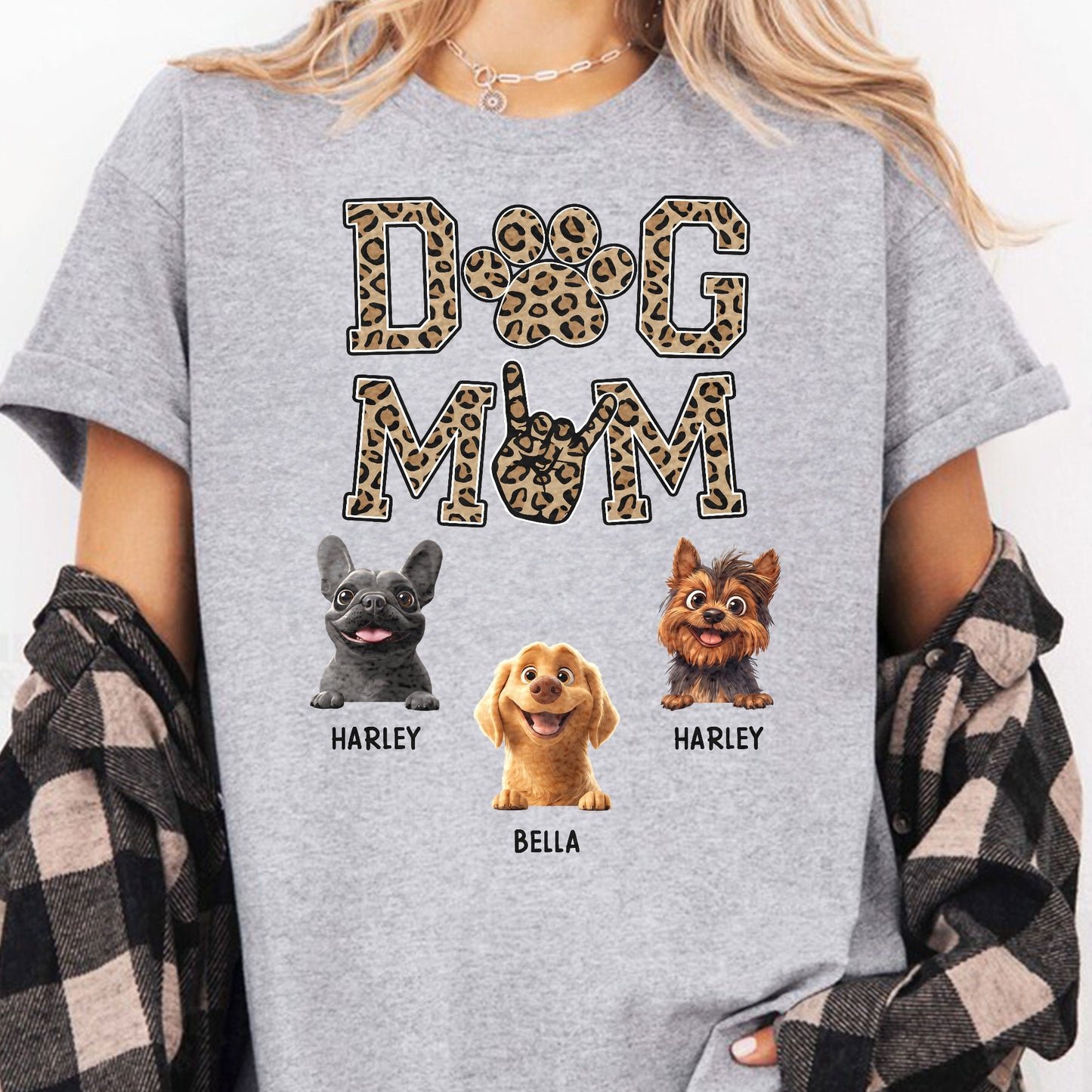 Dog Mom - 3D Version - Personalized Shirt