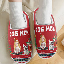 Dog Mom - Cartoon Version - Personalized Slippers
