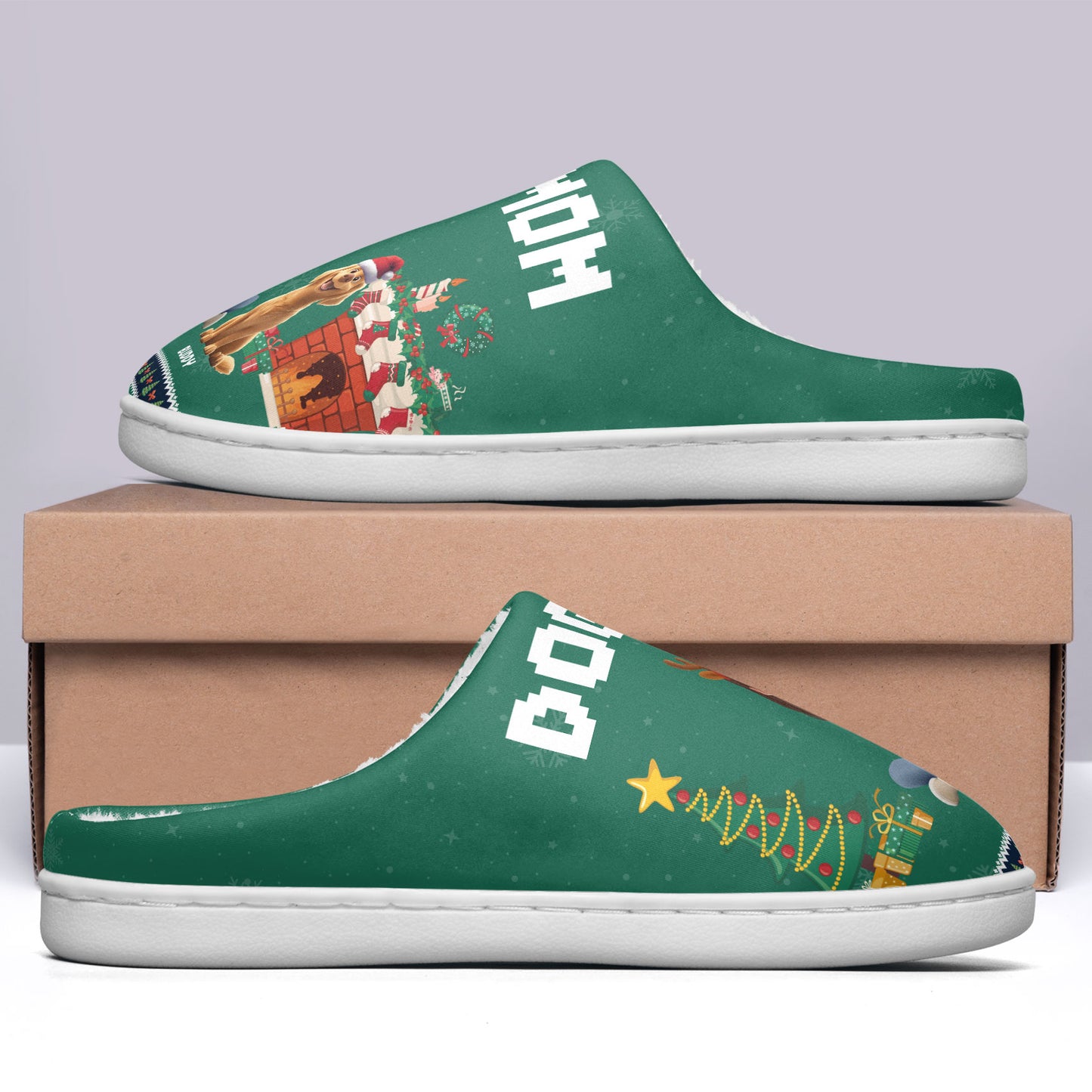 Dog Mom - Cartoon Version - Personalized Slippers