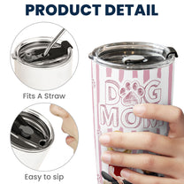 Dog Mom Cat Mom - Personalized Tumbler Cup