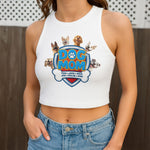 Dog Mom Custom Dog Lover Gift - Custom Crop Tank Top