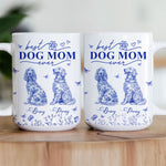 Dog Mom Custom Gift Chinoiserie Toile De Jouy Style - Personalized Mug