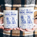 Dog Mom Custom Gift Chinoiserie Toile De Jouy Style - Personalized Mug