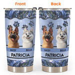 Dog Mom Dog Dad Cartoon Dog - Personalized Tumbler Cup
