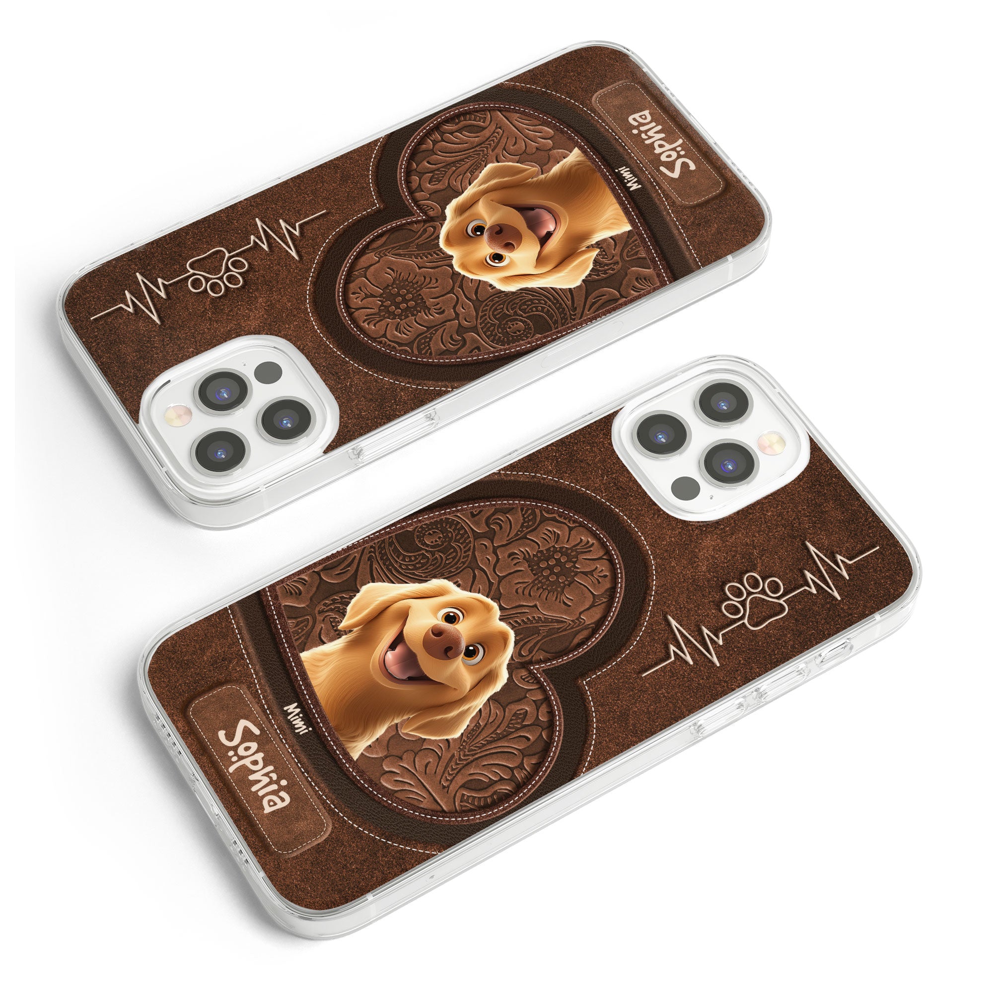 Dog Mom - Dog Dad - New Cartoon - Personalized Clear Phone Case