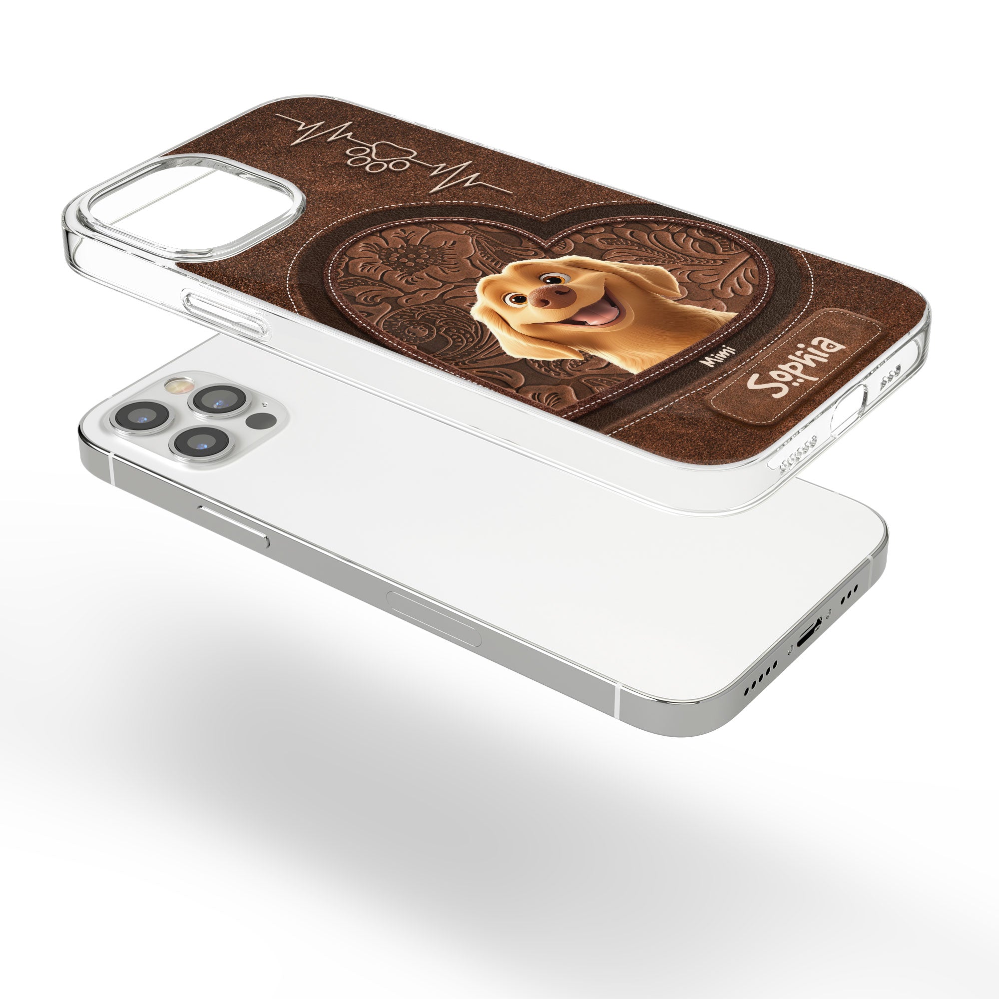 Dog Mom - Dog Dad - New Cartoon - Personalized Clear Phone Case