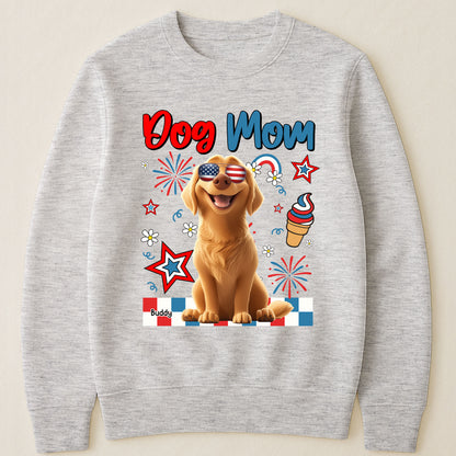 Dog Mom - Independence Day - Personalized Shirt