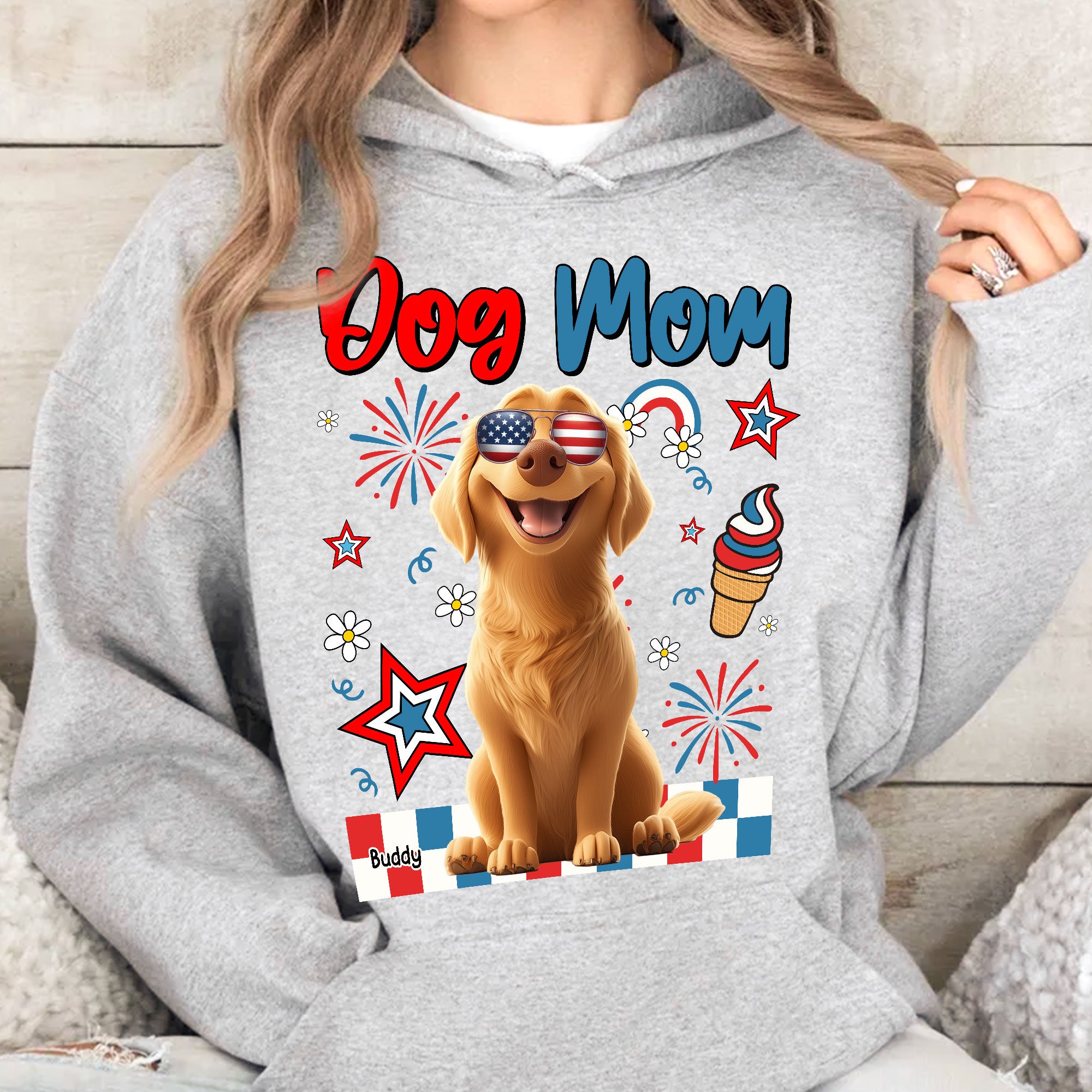 Dog Mom - Independence Day - Personalized Shirt