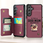 Dog Mom - Personalized Leather Flip Wallet Phone Case