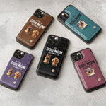 Dog Mom - Personalized Leather Flip Wallet Phone Case