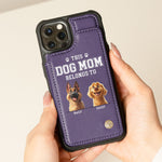 Dog Mom - Personalized Leather Flip Wallet Phone Case