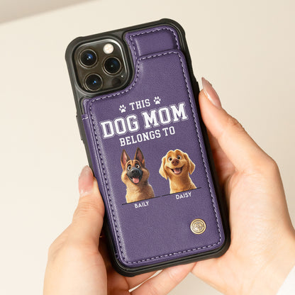 Dog Mom - Personalized Leather Flip Wallet Phone Case
