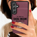 Dog Mom - Personalized Leather Flip Wallet Phone Case