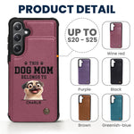 Dog Mom - Personalized Leather Flip Wallet Phone Case