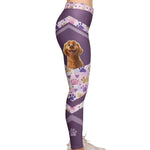 Dog Peeking - Personalized Leggings