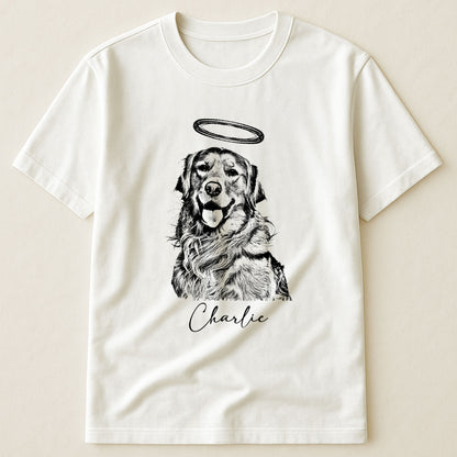 Dog Photo & Name Loss Of Dog - Personalized Photo Shirt