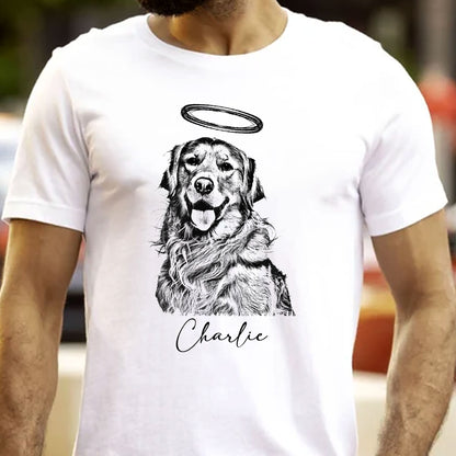 Dog Photo & Name Loss Of Dog - Personalized Photo Shirt