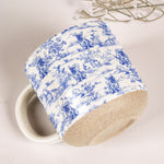 Dog Toile De Jouy French Style Custom Breeds - Personalized Pottery Mug