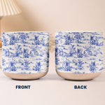 Dog Toile De Jouy French Style Custom Breeds - Personalized Pottery Mug