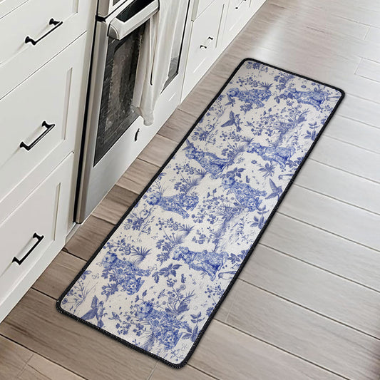 Dog Toile De Jouy Style - Personalized Runner Rug