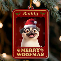 Dog Christmas Toy Box - Personalized Acrylic Ornament