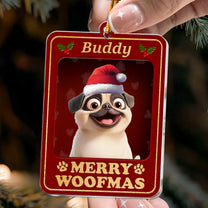 Dog Christmas Toy Box - Personalized Acrylic Ornament