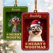 Dog Christmas Toy Box - Personalized Acrylic Ornament