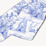 Dog Lover Custom Gift - Toile De Jouy Style - Personalized Fleece Scarf