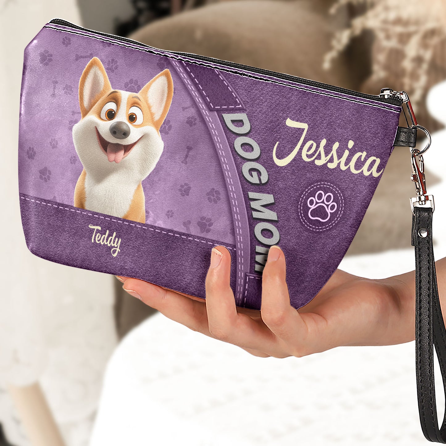 Dog Mom - New Style - Personalized Cosmetic Bag