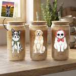 Dog-Cat-Portrait-Watercolor-Art-Personalized-Glass-Cup-1