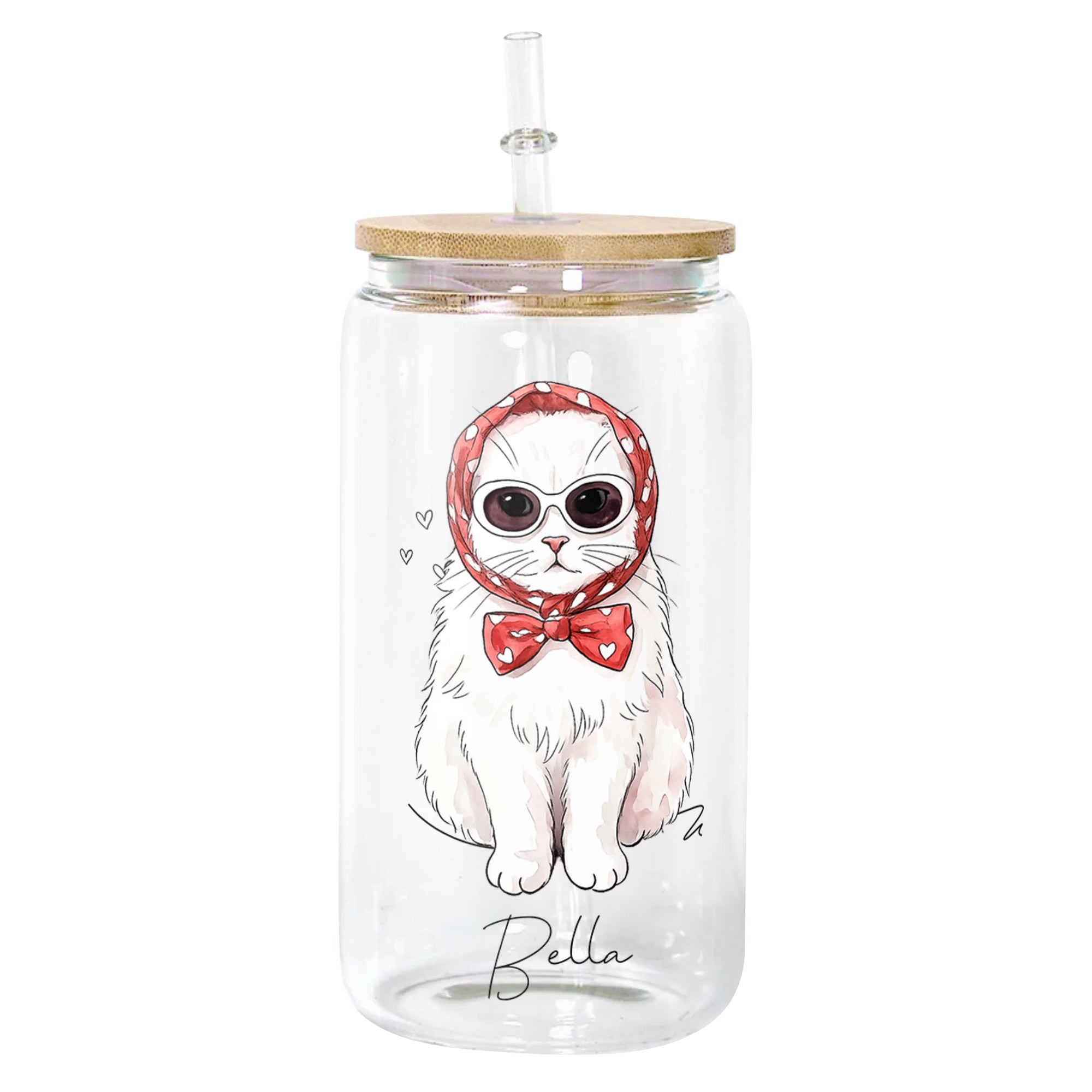 Dog-Cat-Portrait-Watercolor-Art-Personalized-Glass-Cup-4