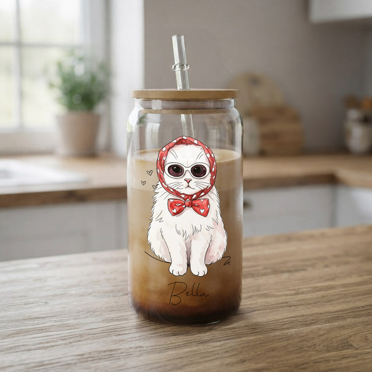 Dog-Cat-Portrait-Watercolor-Art-Personalized-Glass-Cup-7