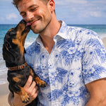 Dog-Lovers-Toile-De-Jouy-Style-Custom-Photo-Personalized-Hawaiian-Shirt-4
