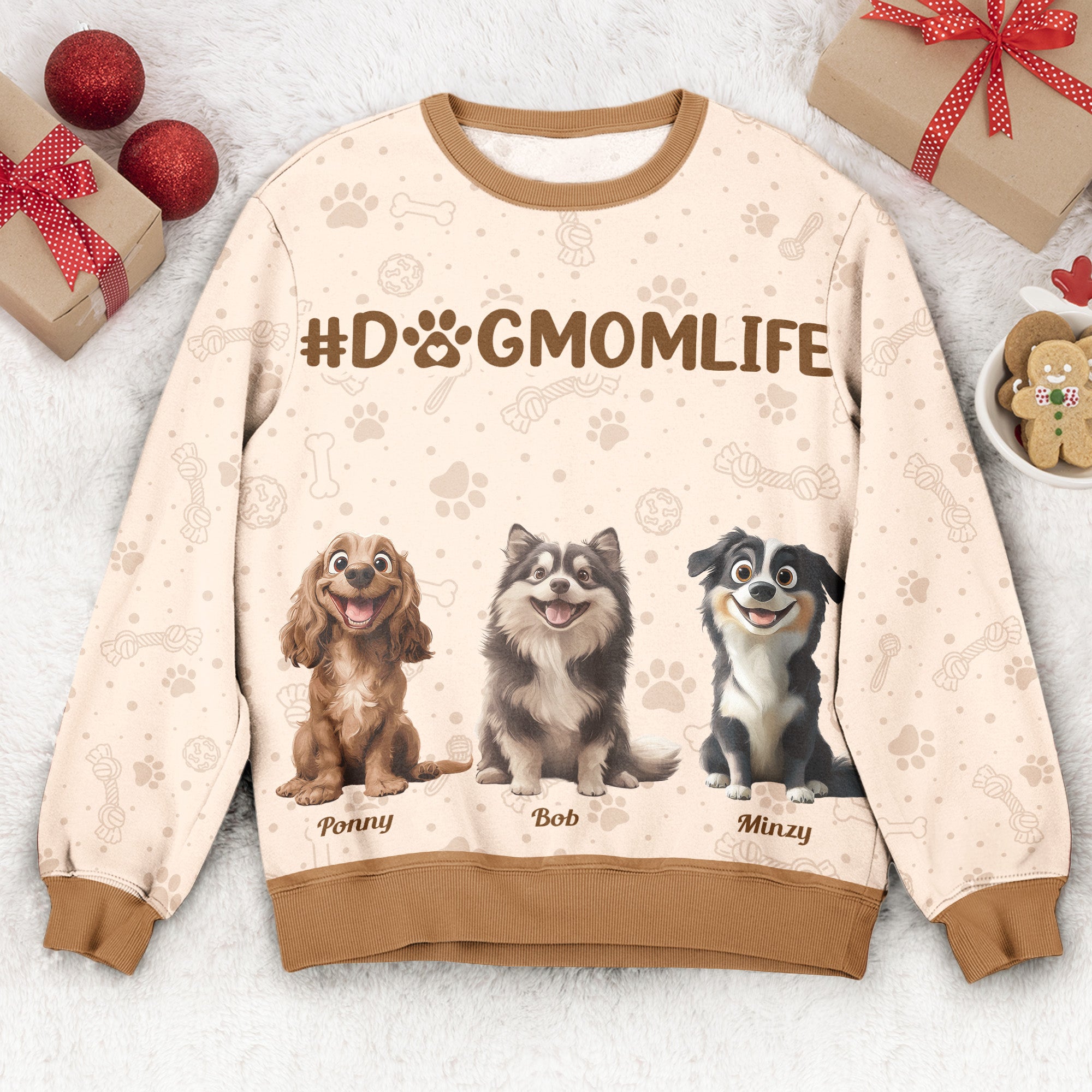 #Dogmomlife - Personalized 3D Printed Sweatshirt