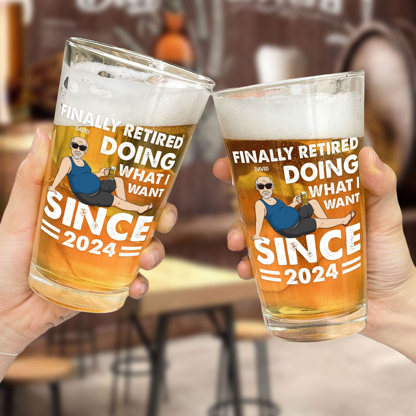 Doing What I Want - Personalized Beer Glass