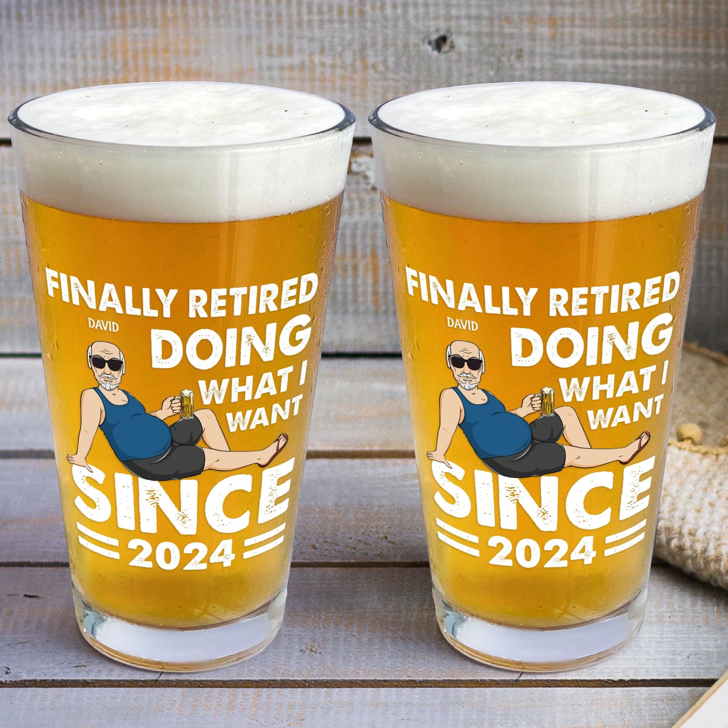 Doing What I Want - Personalized Beer Glass