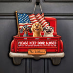 Don't Let The Dogs Out - Personalized Wood Sign