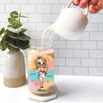 Don't Let This Cute Face Fool You - Personalized Clear Glass Cup