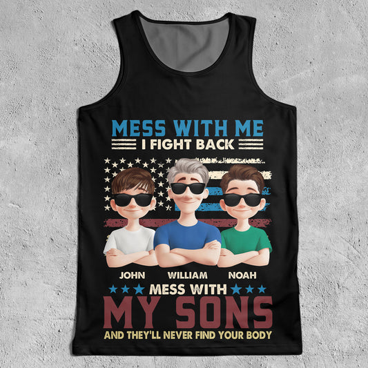 Don't Mess With My Kids - Custom Tank Top For Men
