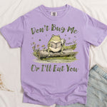 Don't Bug Me Or I'll Eat You Cute Frog - Personalized Comfort Tee