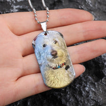 Don't Cry For Me - Personalized Photo Dog Tag Necklace