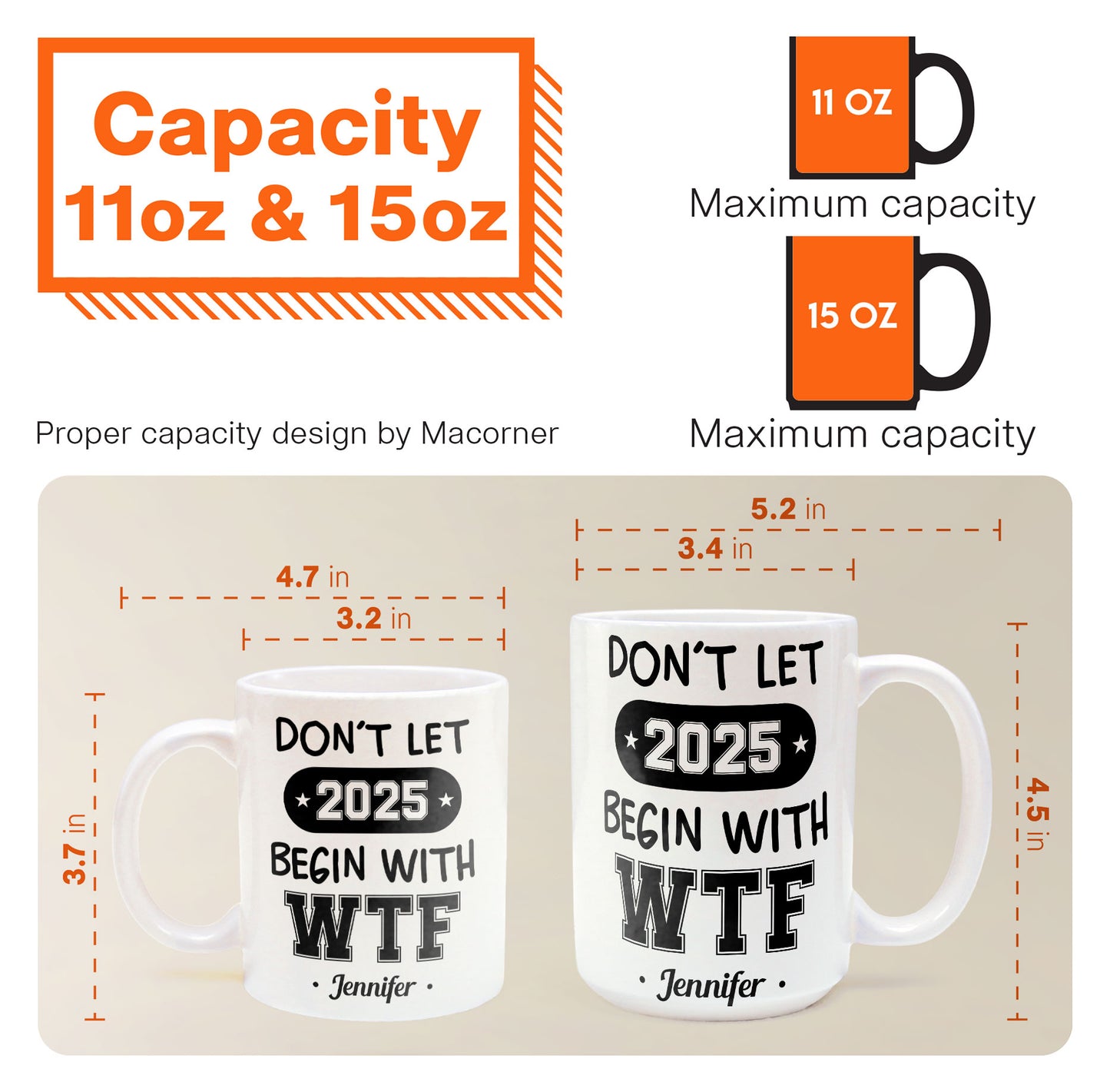 Don't Let 2025 Begin With WTF - Personalized Mug