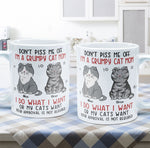 Don't Piss Me Off I'm A Grumpy Cat Mom/ Cat Dad - Personalized Mug